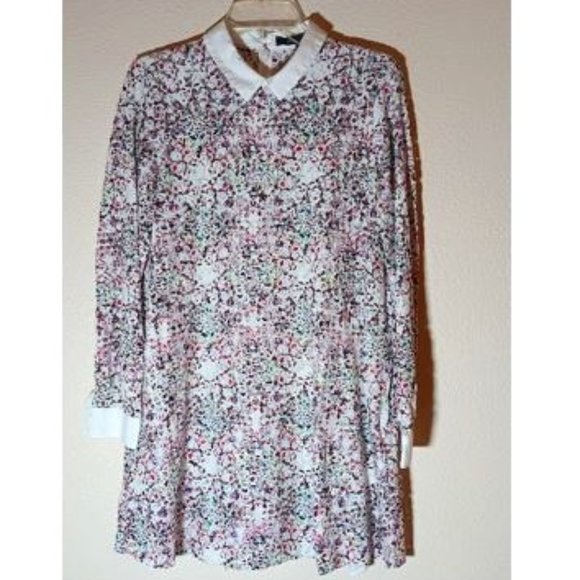 BCBGMaxAzria Floral Lace Shift Dress, S - Picture 1 of 3